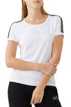 EA7 Sequin Logo T-Shirt